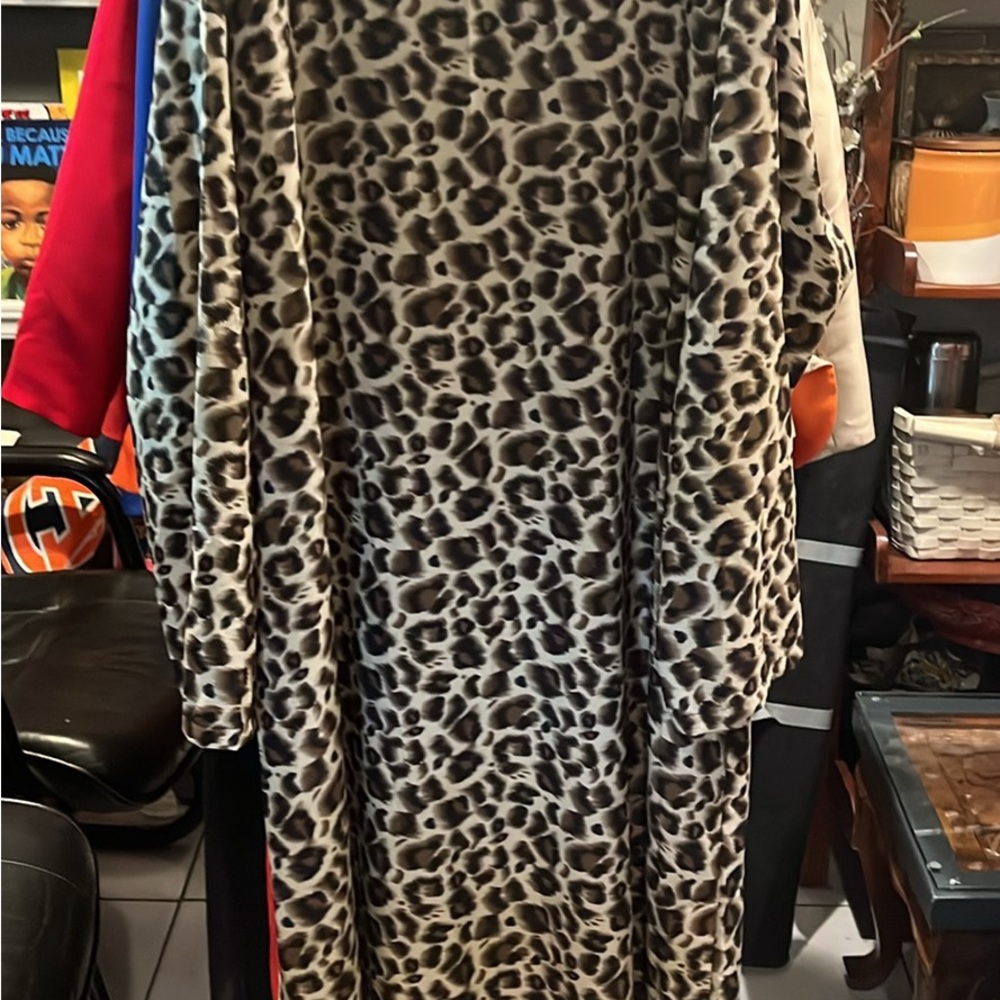 Leopard Print Women's Coat